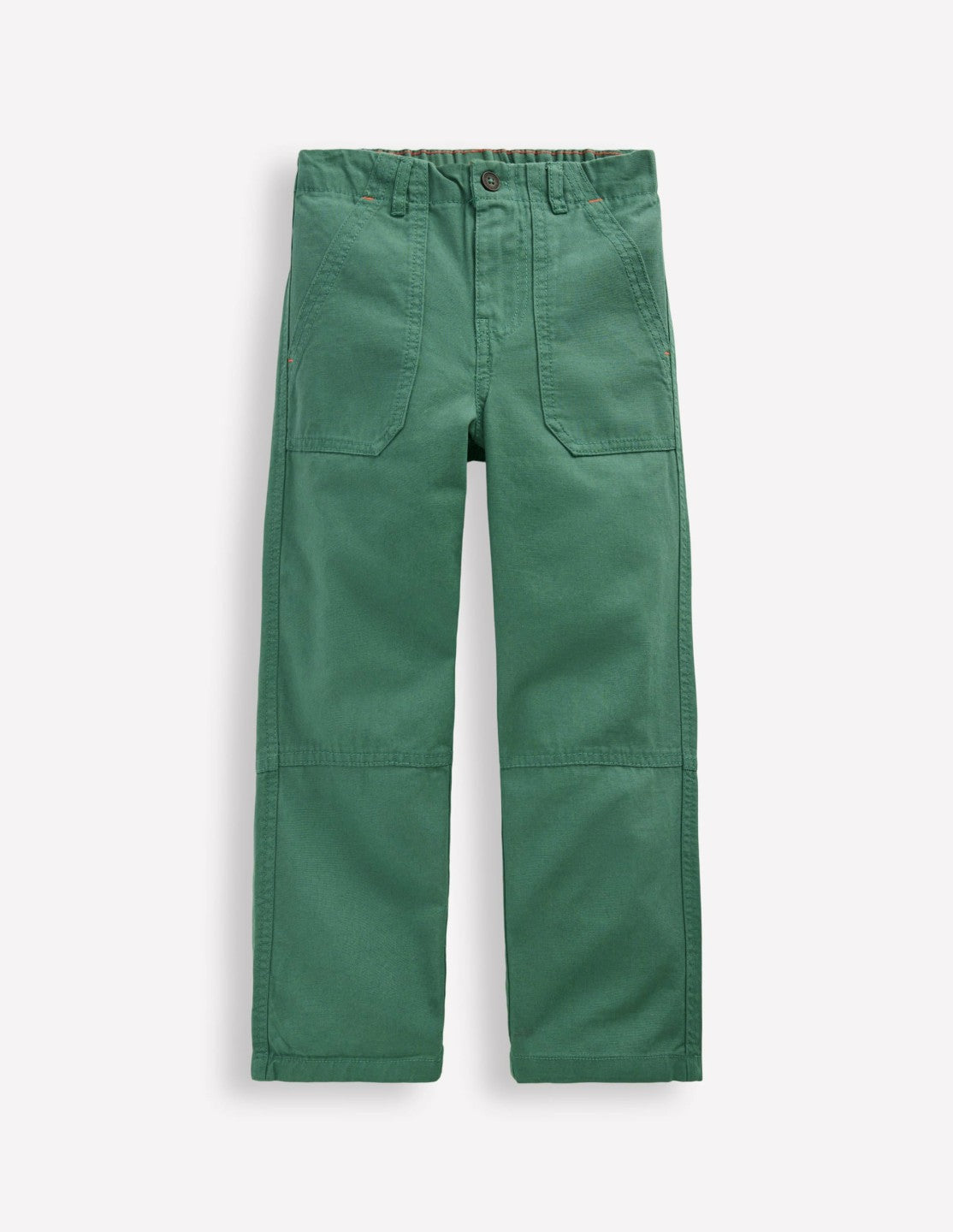 Boden Boys Canvas Carpenter Trousers-Blue spruce