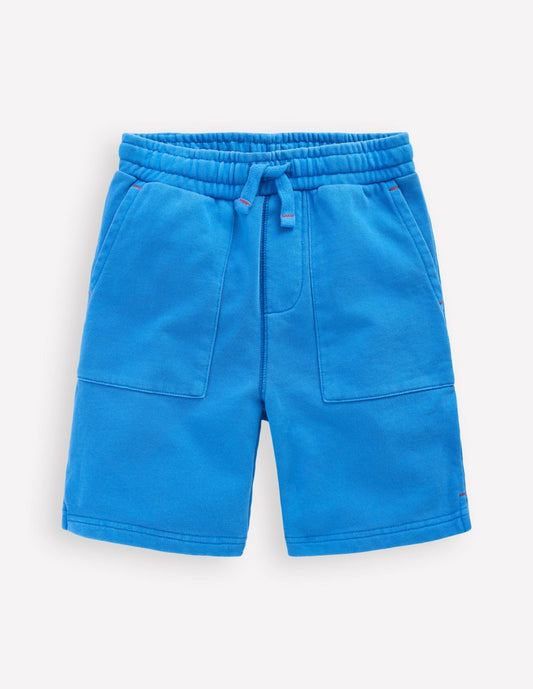 Boden Boys|Baby Garment Dye Sweatshorts-Cabana Blue
