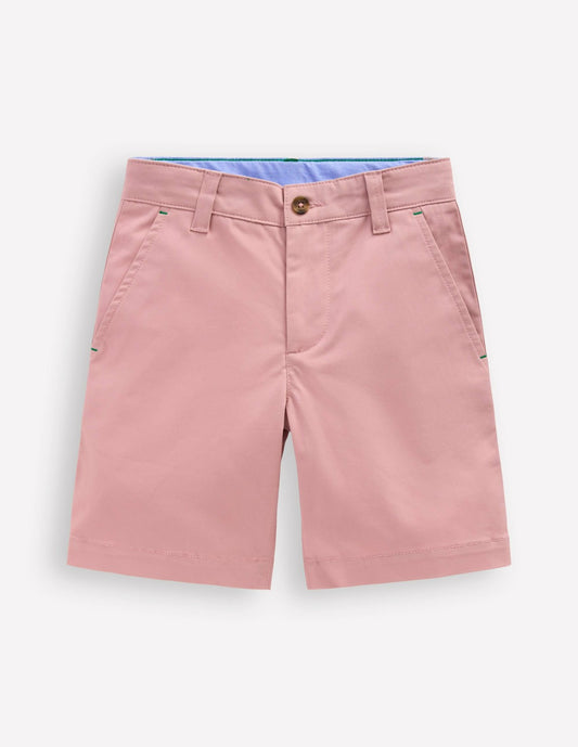 Boden Boys Classic Chino Shorts-Soft Pink