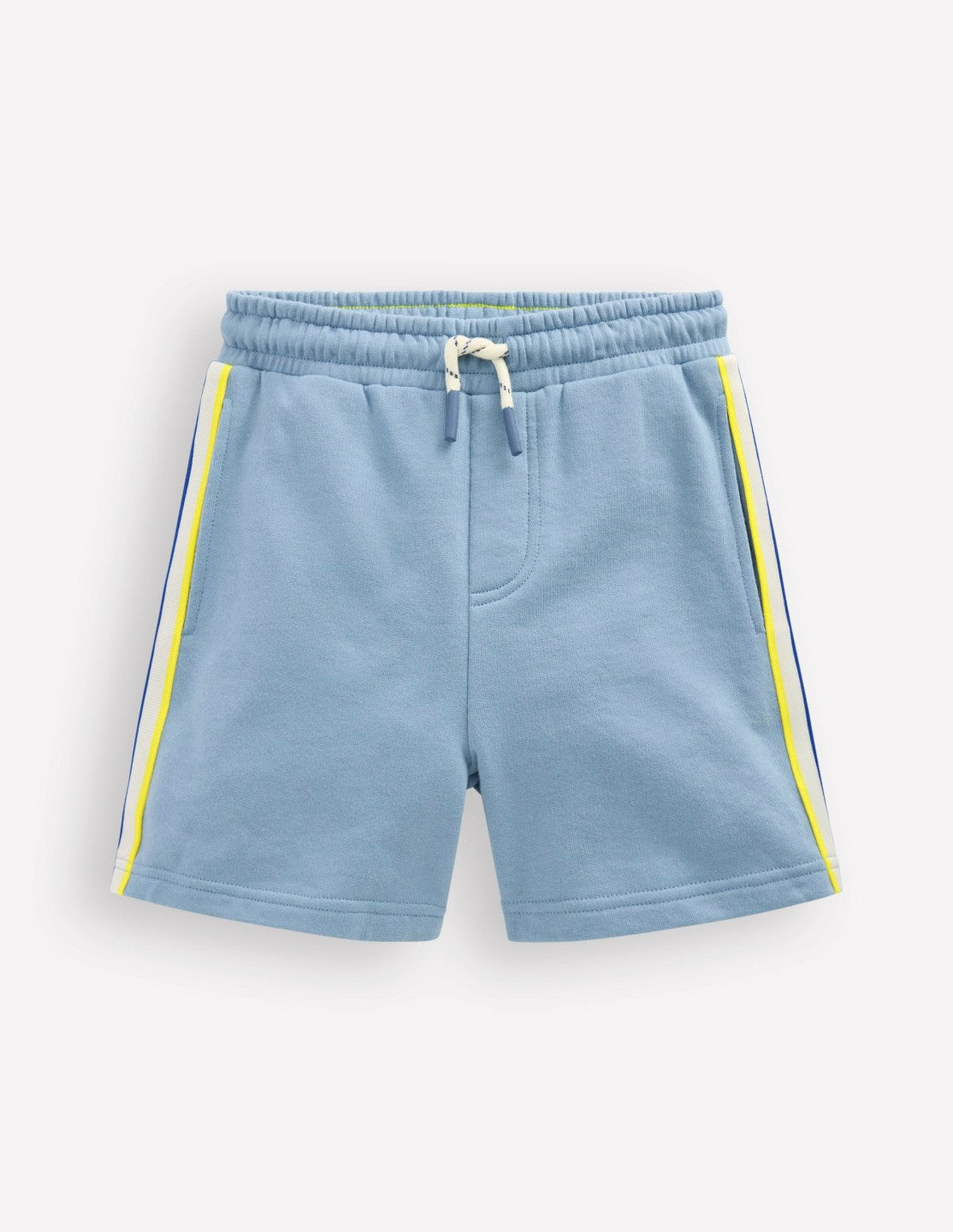 Boden Boys Colourblock Shorts-Blue Colourblock Side