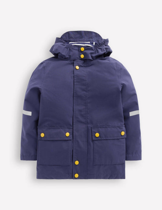Boden Boys Waterproof Fisherman's Jacket-College Navy