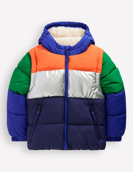 Boden Boys 2-in-1 Padded Coat-Colour Block