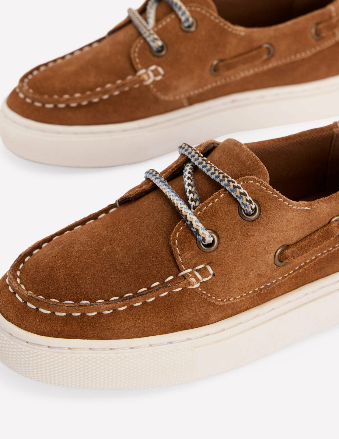 Boden Boys Boat Shoes-Tan
