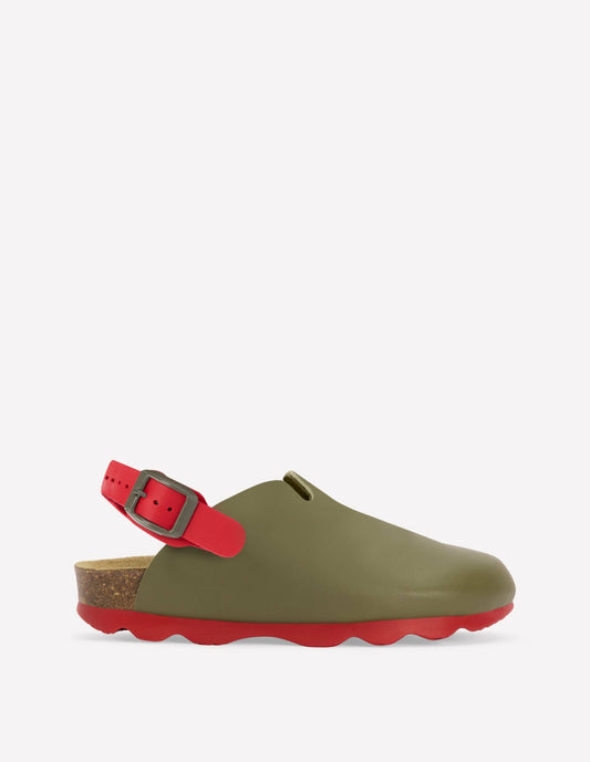 Boden Boys Colourblock Clogs-Bottle Green