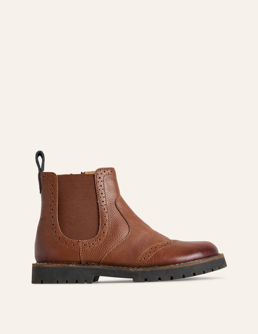Boden Boys Chelsea Boots-Tan