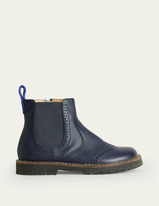 Boden Boys Chelsea Boots-Navy