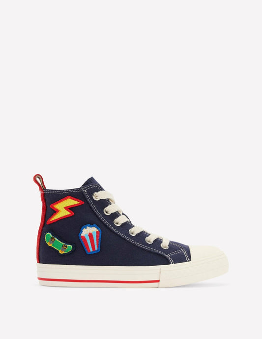 Boden Boys Canvas High Tops-Novelty Patches