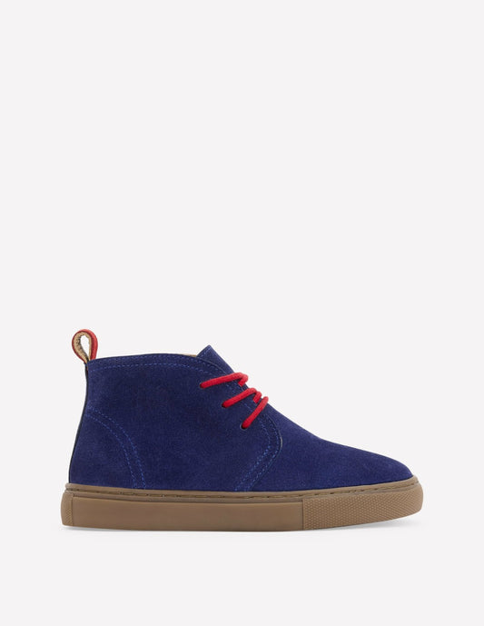 Boden Boys Lace up Desert Boots-College Navy