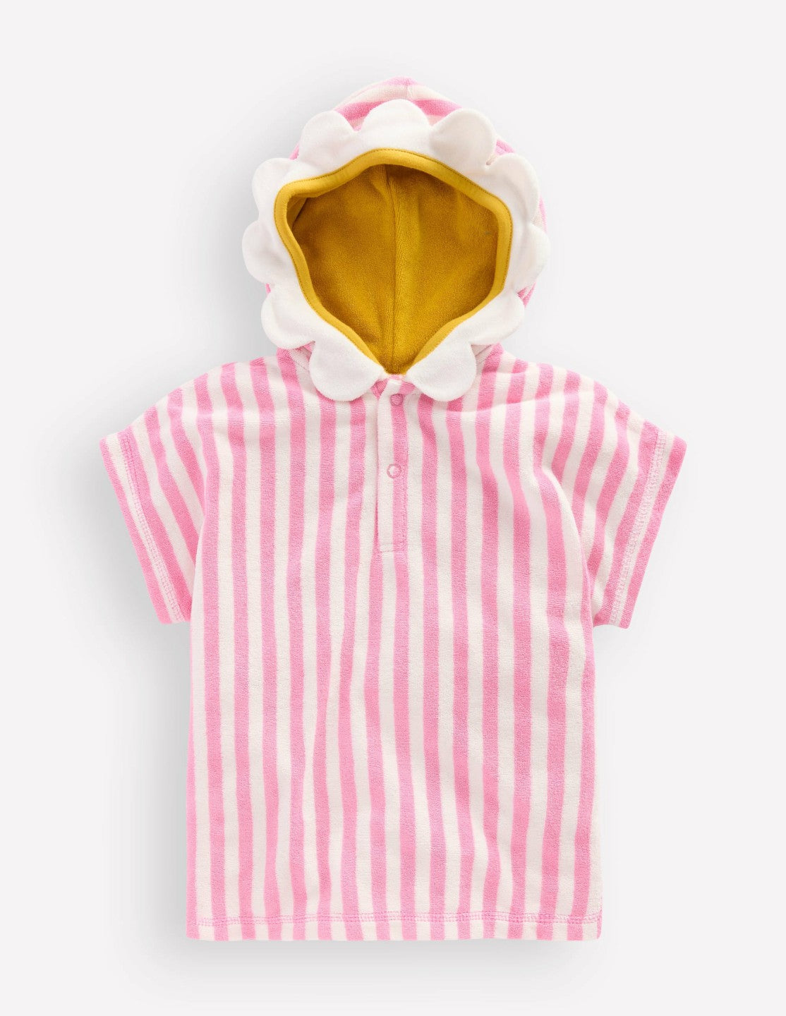 Boden Baby Novelty Towelling Throw-on-Pink Flower