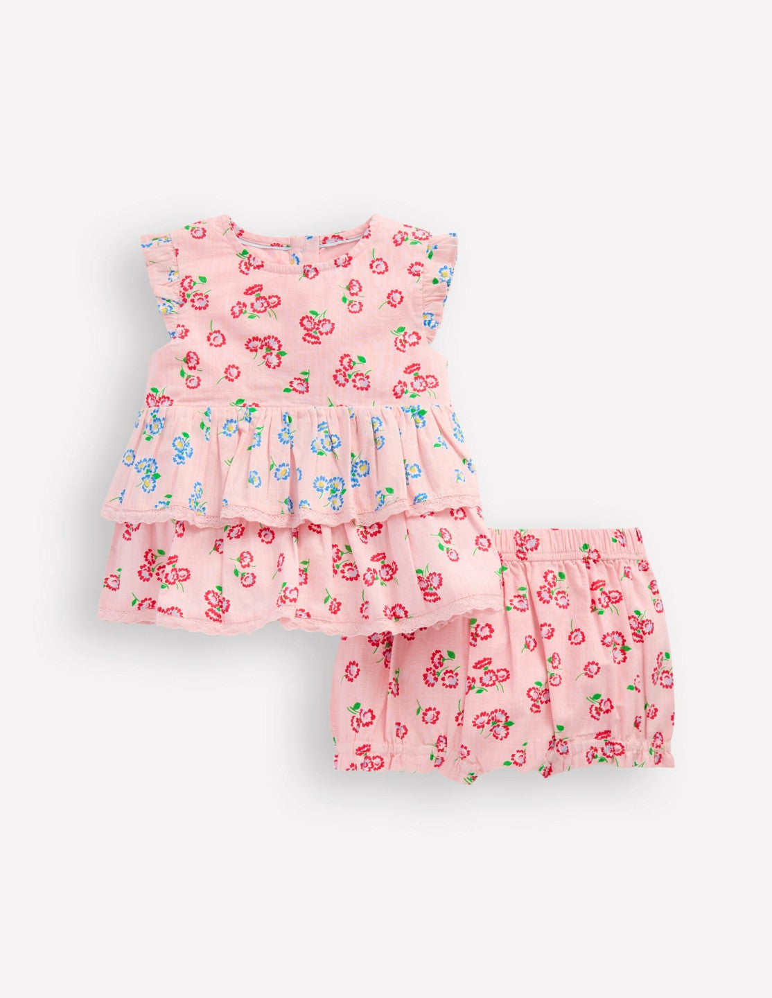 Boden Baby Tiered Ruffle Play Set-Pink Daisy Hotchpotch