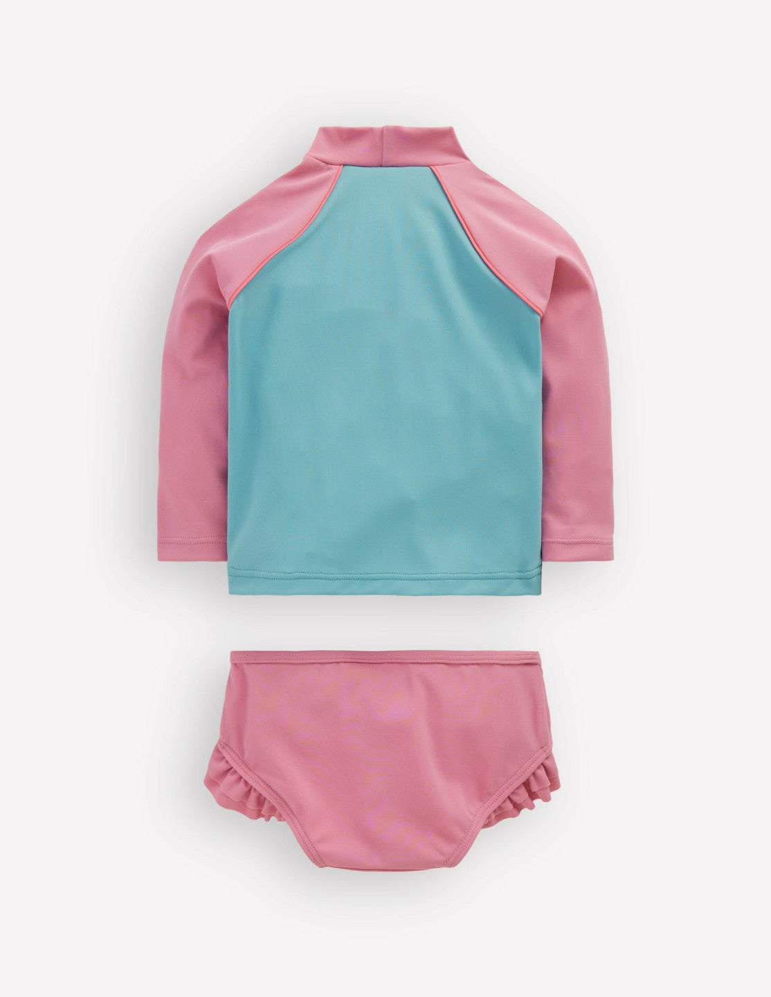 Boden Baby Logo Rash Vest Set-Pink Patchwork Sun