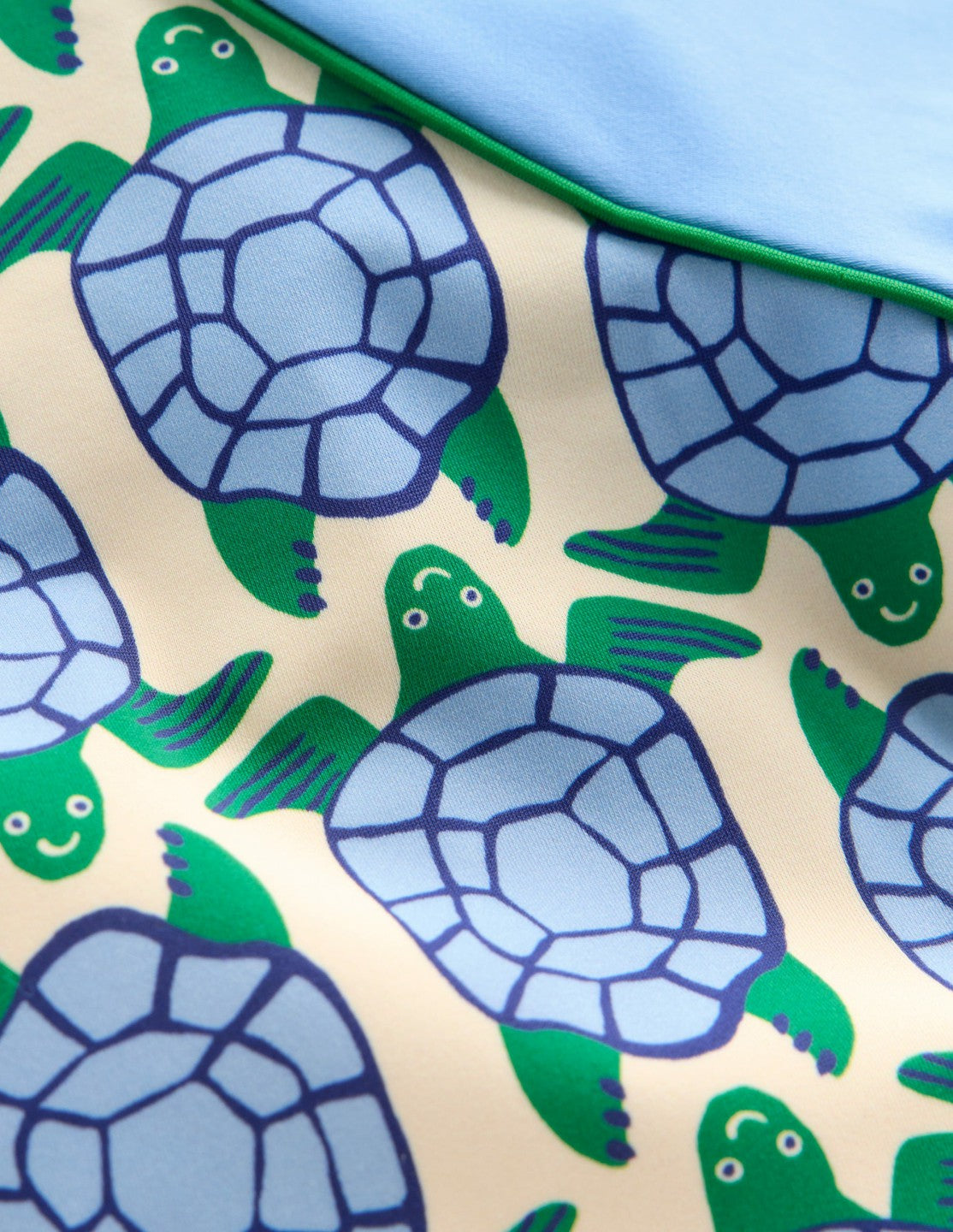 Boden Baby Rash Vest Set-Blue Geo Turtles
