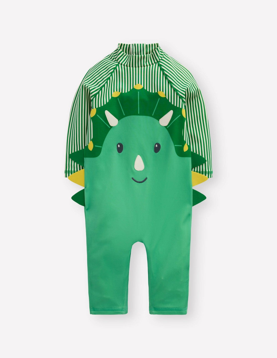 Boden Baby Logo Sun Safe Surfsuit-Aloe Green Dino