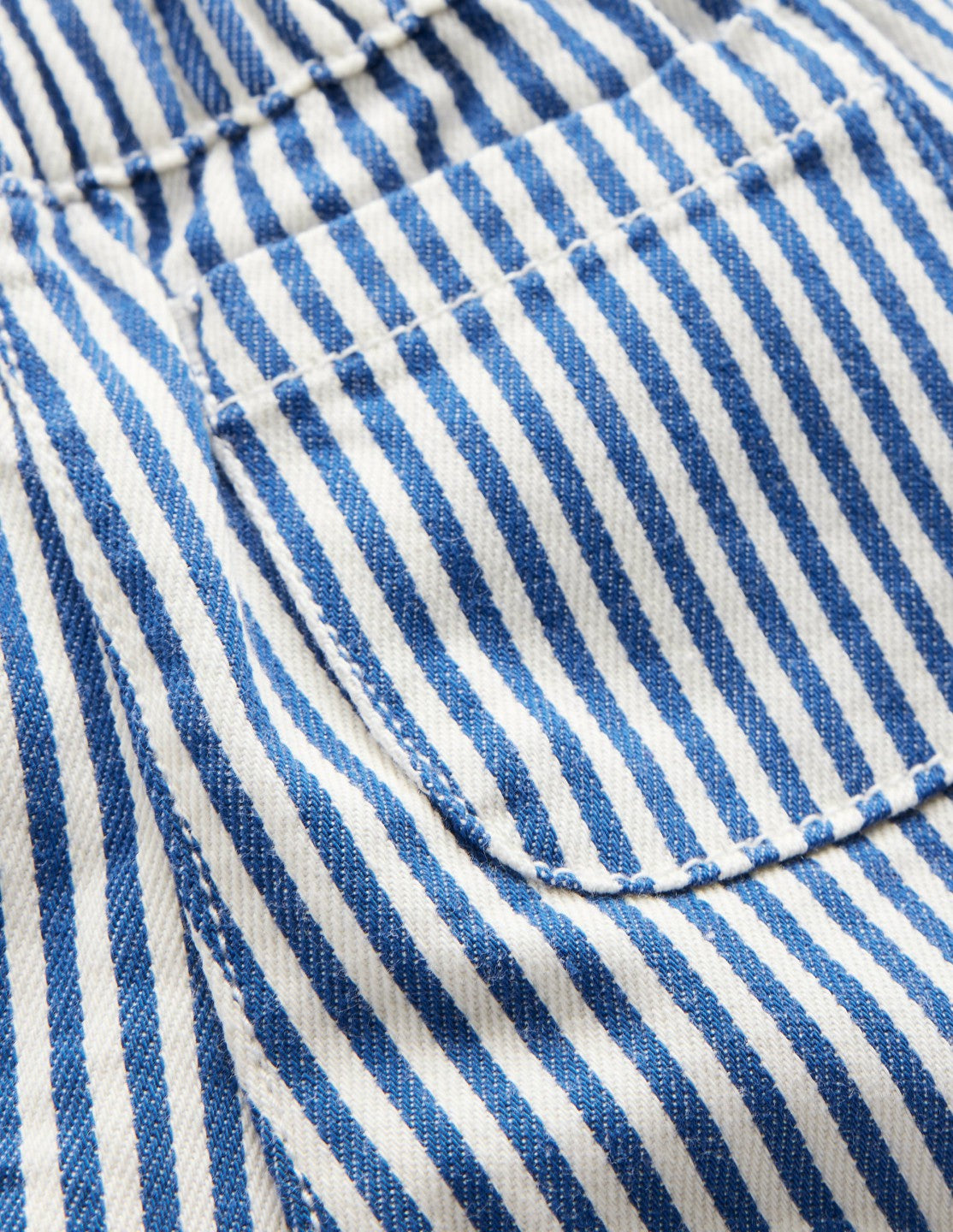 Boden Baby Cotton Pull-on Pants-Blue and Ivory Stripe