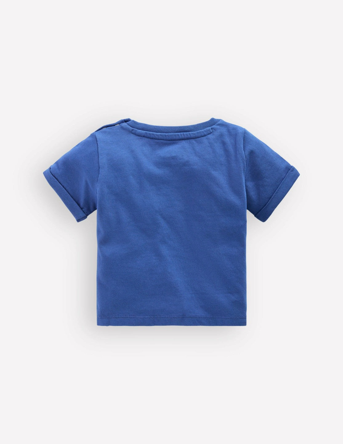 Boden Baby Short Sleeve Logo T-shirt-Blue Elephant Patchwork