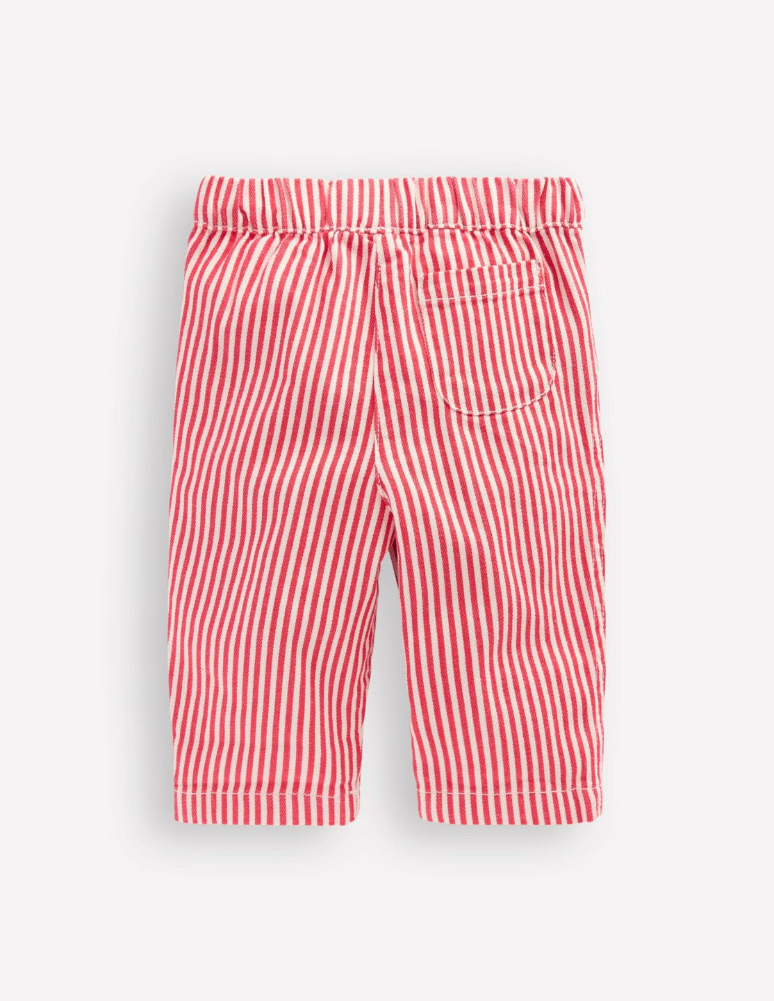 Boden Baby Cotton Pull-on Pants-Red Stripe