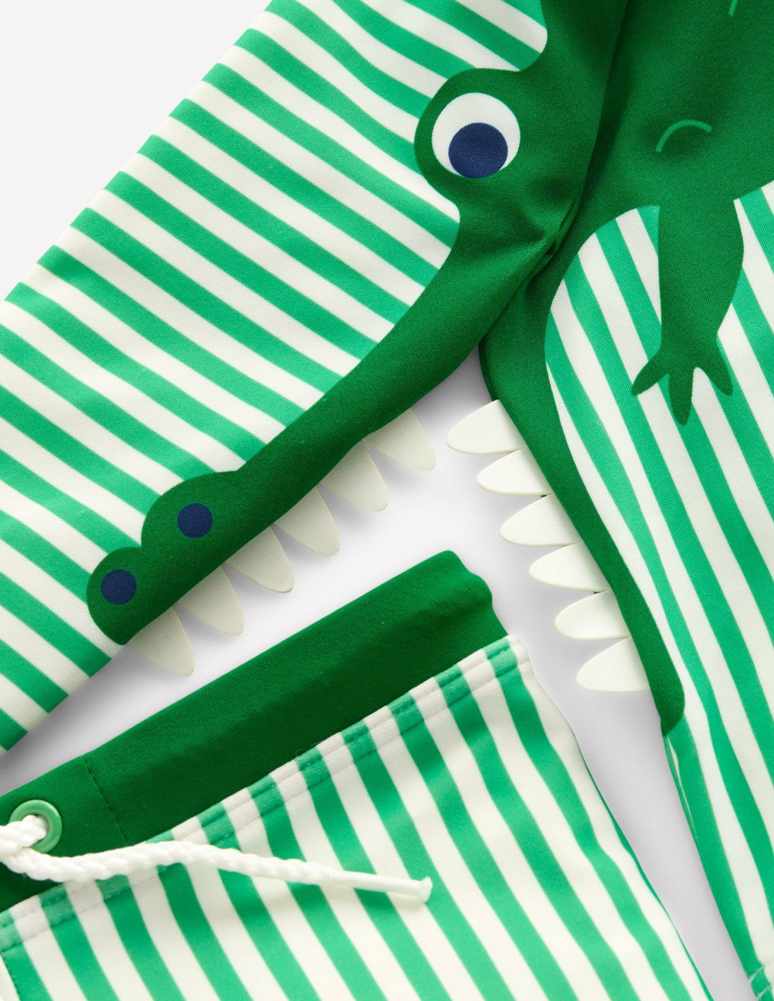 Boden Baby Rash Vest Set-Green Croc