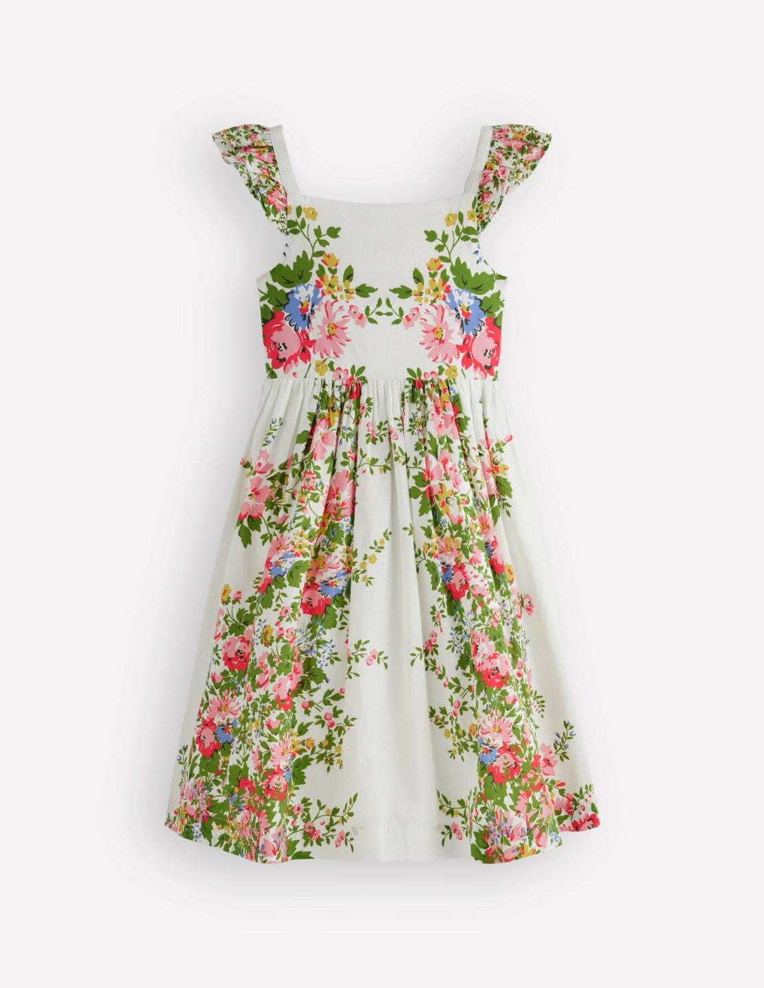 Boden Baby|Girls Annalisa Twirly Sundress-Soft Ivory Floral
