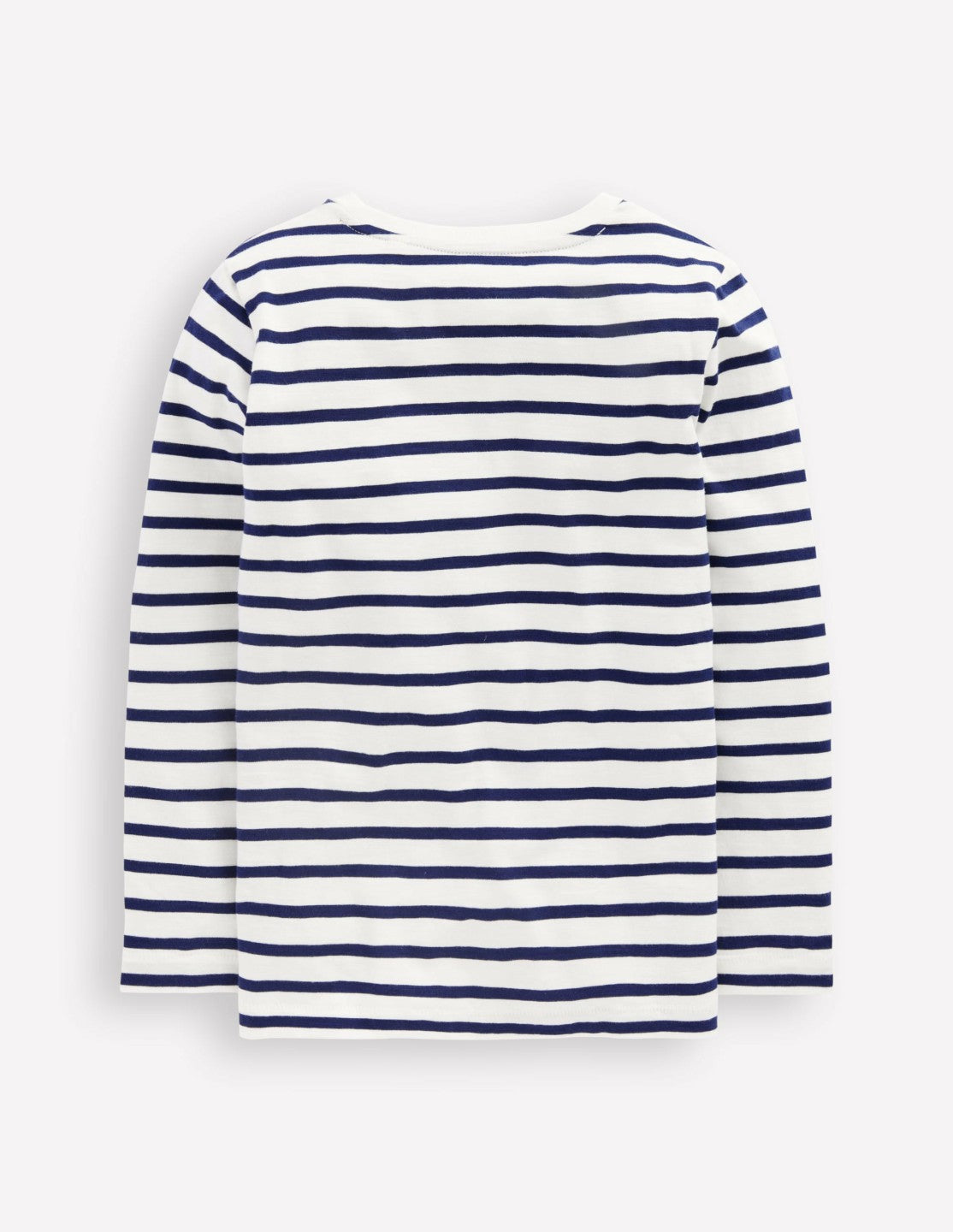 Boden Baby|Boys Everyday Long Sleeve T-Shirt-Soft Ivory/ College Navy