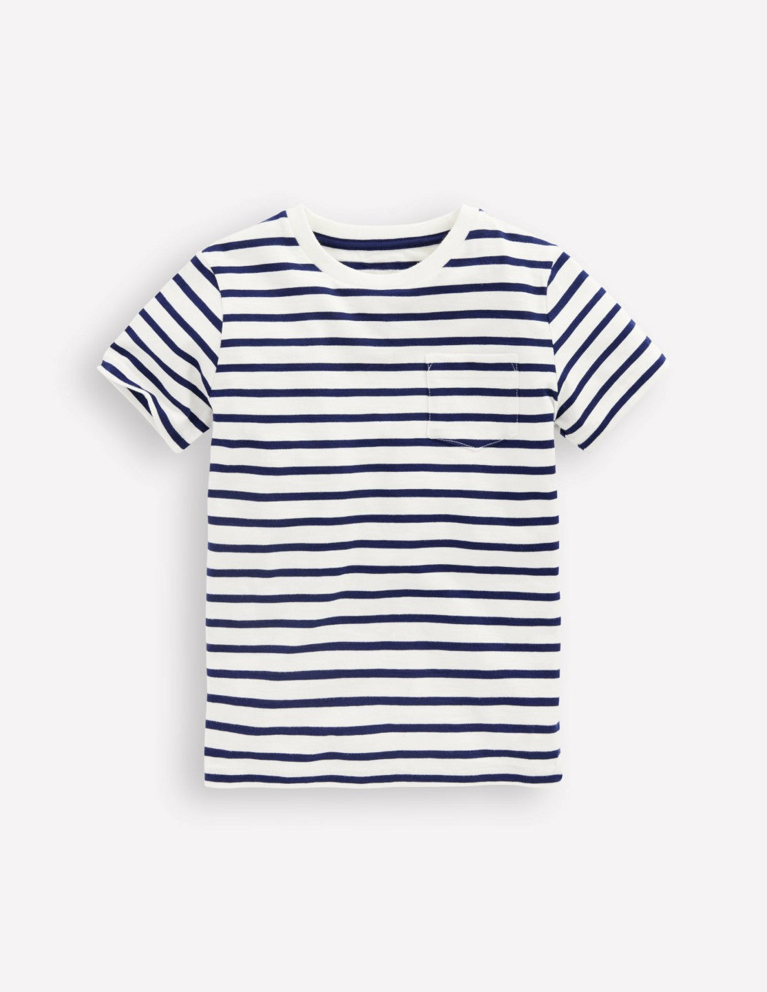 Boden Baby|Boys Everyday Short Sleeve T-Shirt-Ivory/College Navy