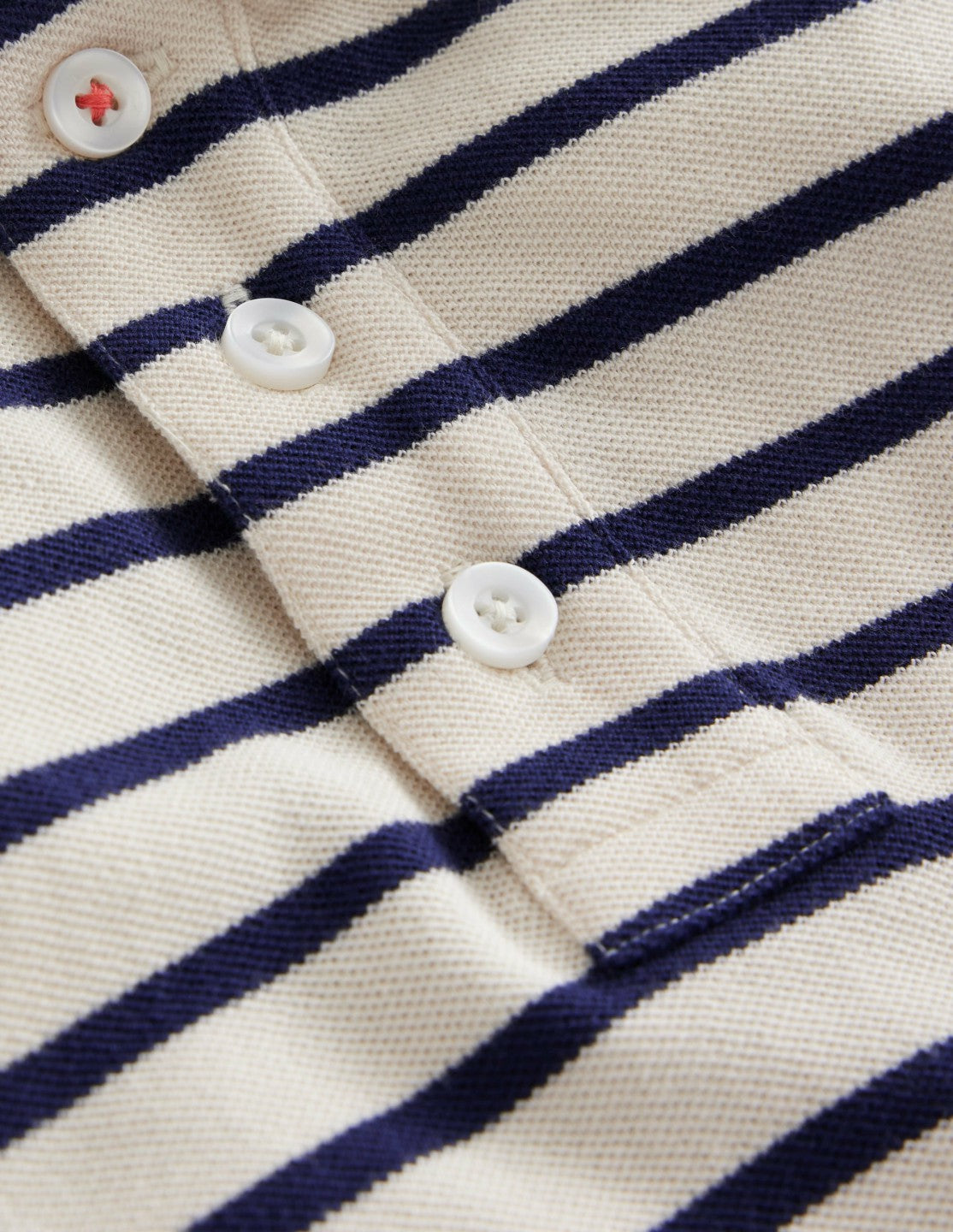 Boden Baby|Boys Piqué Polo Shirt-Ivory/College Navy