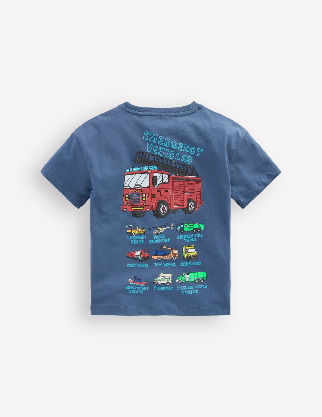 Boden Baby|Sale|Boys Front & Back Graphic T-shirt-Vintage Indigo Truck