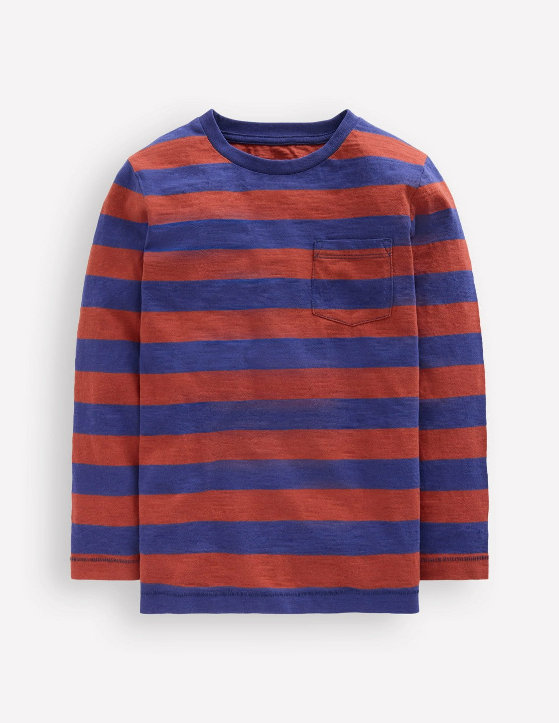 Boden Baby|Sale Everyday Long Sleeve T-Shirt-Starboard Blue/ Chestnut Brown