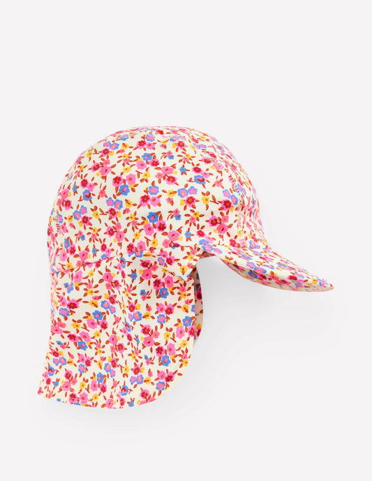 Boden Baby Fun Sun Safe Girls Hat-Pink Ditsy Floral