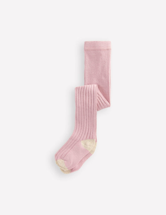 Boden Baby Baby Ribbed Tights-Vintage Pink