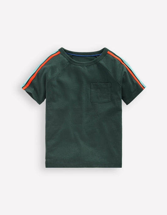 Boden Sale|Boys Rainbow Raglan T-shirt-GREEN GABLES