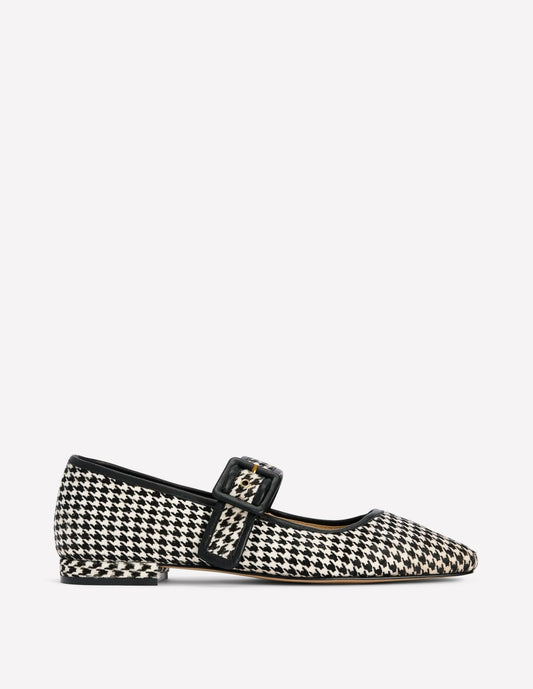 Boden Women Vic Chisel Toe Mary Janes-White/Black