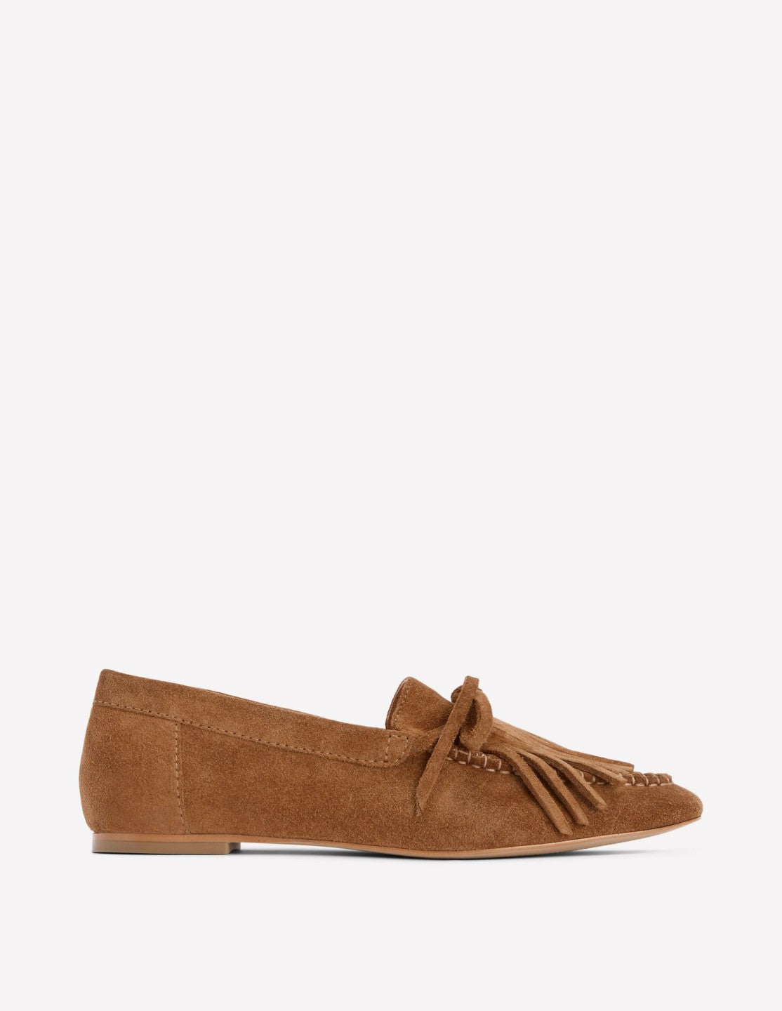 Boden Women Soft Tassel Deck Shoes-Tan