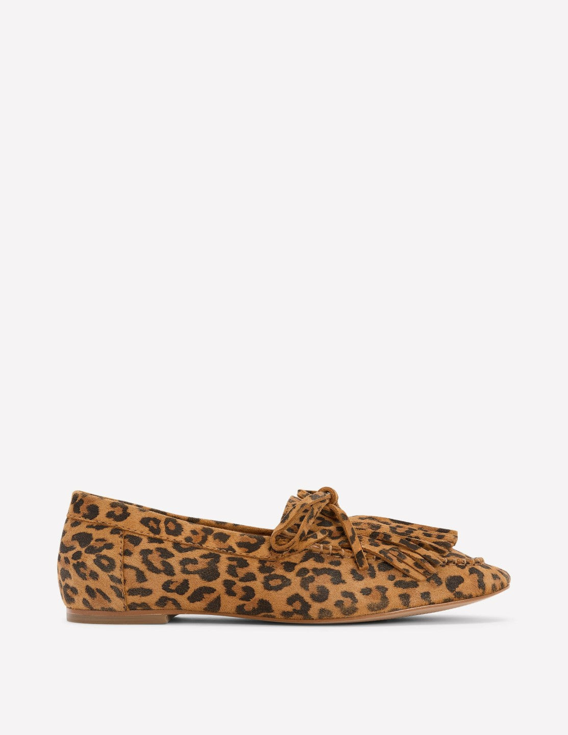 Boden Women Soft Tassel Deck Shoes-Leopard