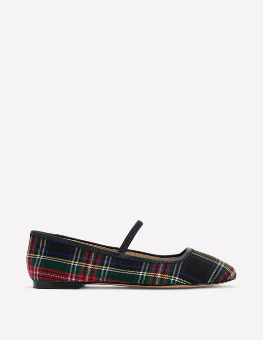 Boden Women Thea Mary Jane Ballet Flats-Check