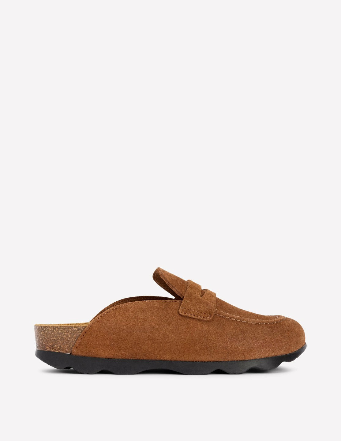 Boden Women Suede Mule Clog-Raw Umber