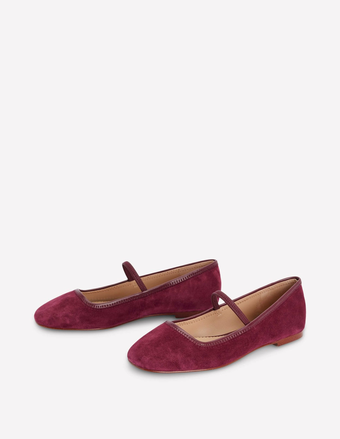 Boden Women Thea Mary Jane Ballet Flats-Oxblood