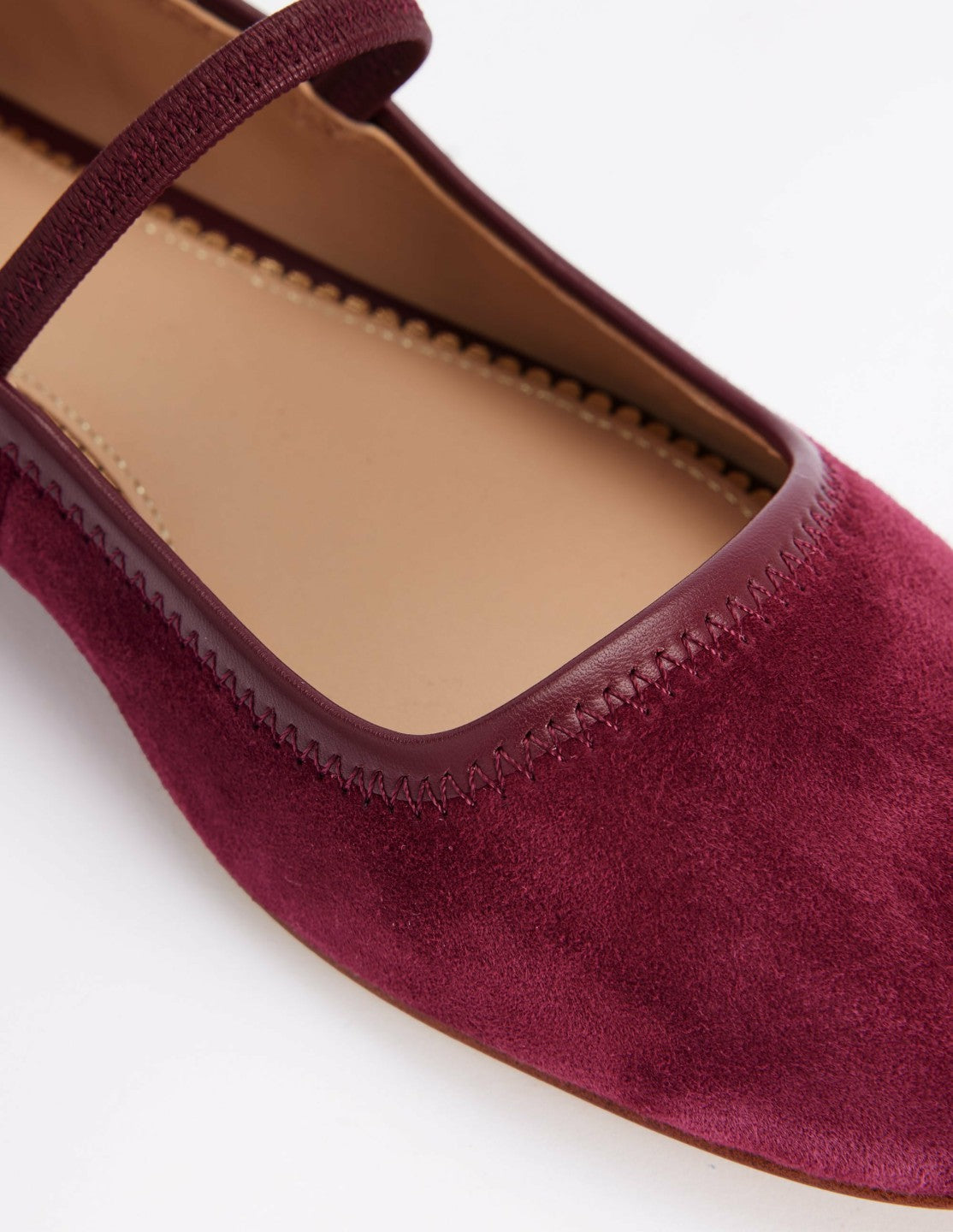 Boden Women Thea Mary Jane Ballet Flats-Oxblood