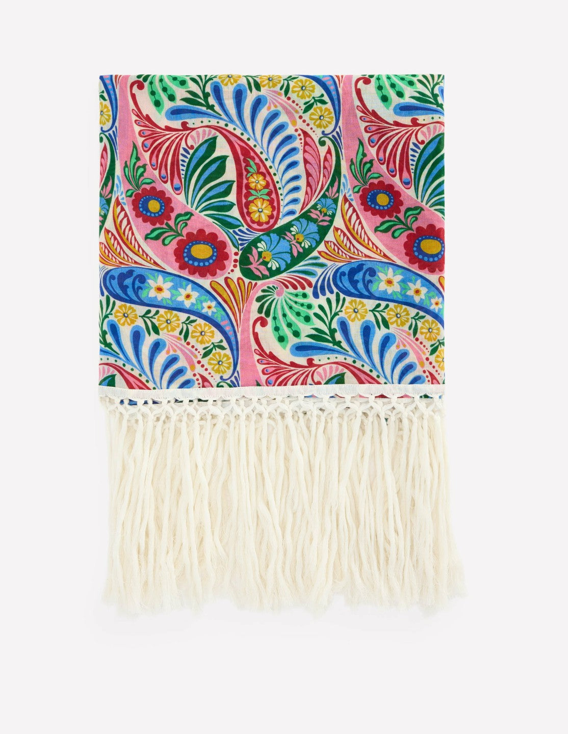 Boden Women Tassel Sarong-Multi, Enchanted Paisley