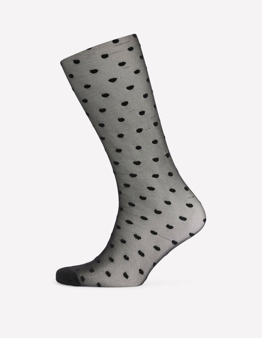 Boden Women Spot Tights-Black