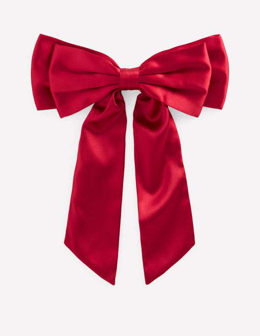 Boden Women Hair Bow-Red