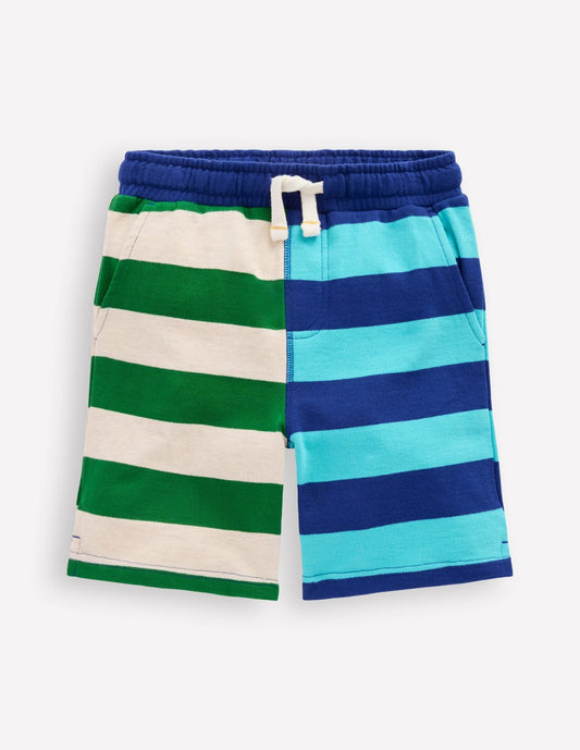 Boden Boys Printed Shorts-Hotch Stripe