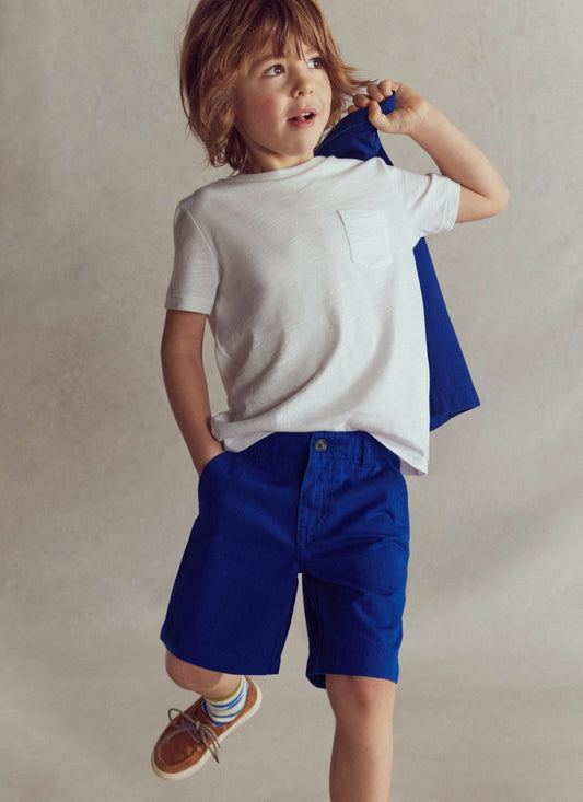 Boden Boys Smart Shorts-Sodalite Blue