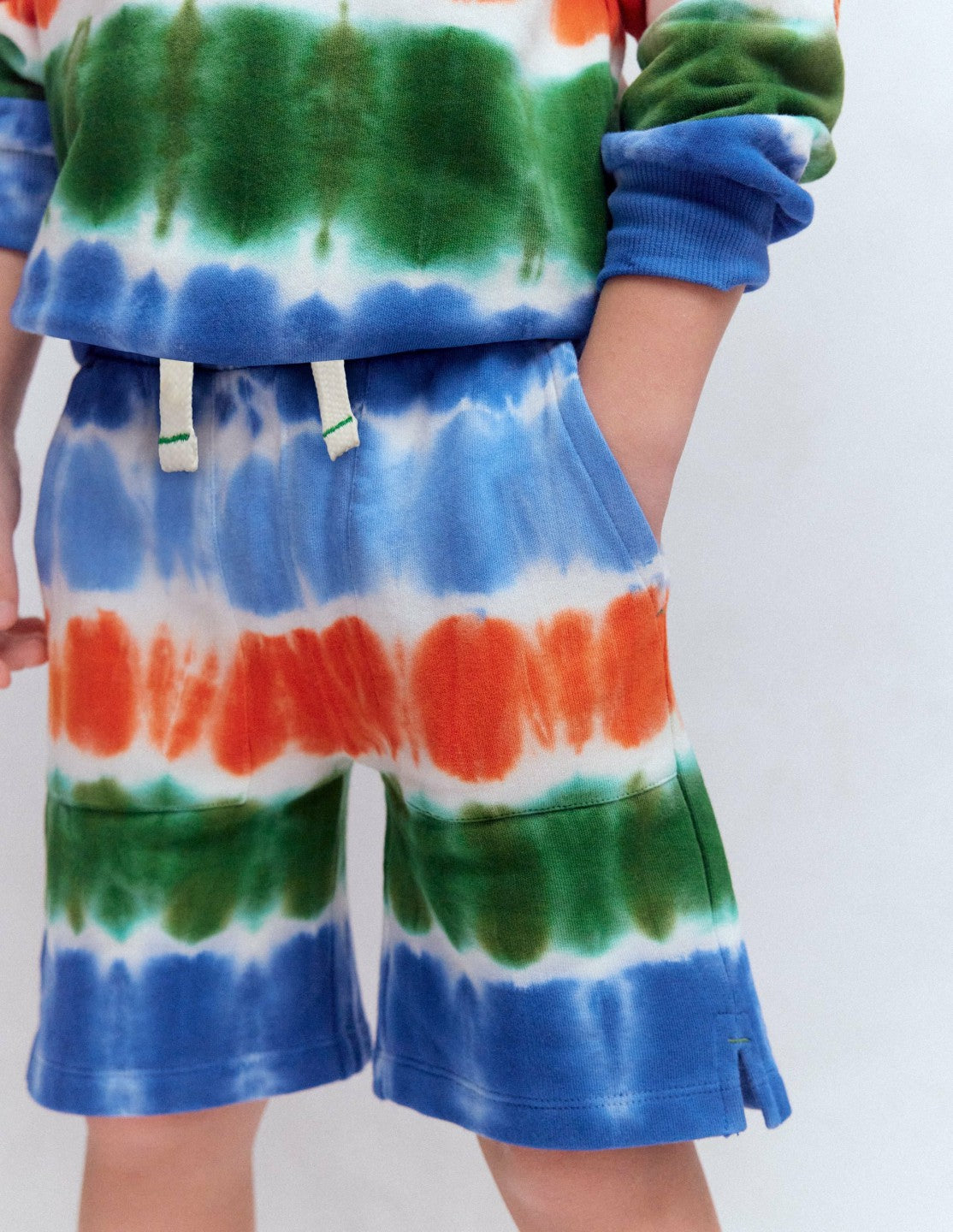Boden Boys Tie Dye Shorts-Multi