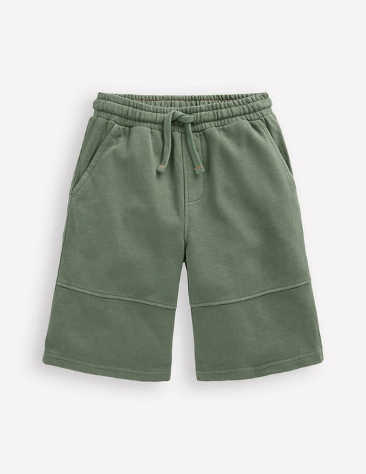 Boden Boys Garment Dye Bermuda Shorts-Bottle Green