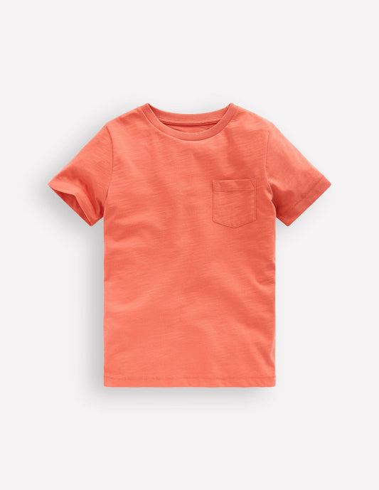 Boden Baby Everyday Short Sleeve T-Shirt-Burnt Sienna