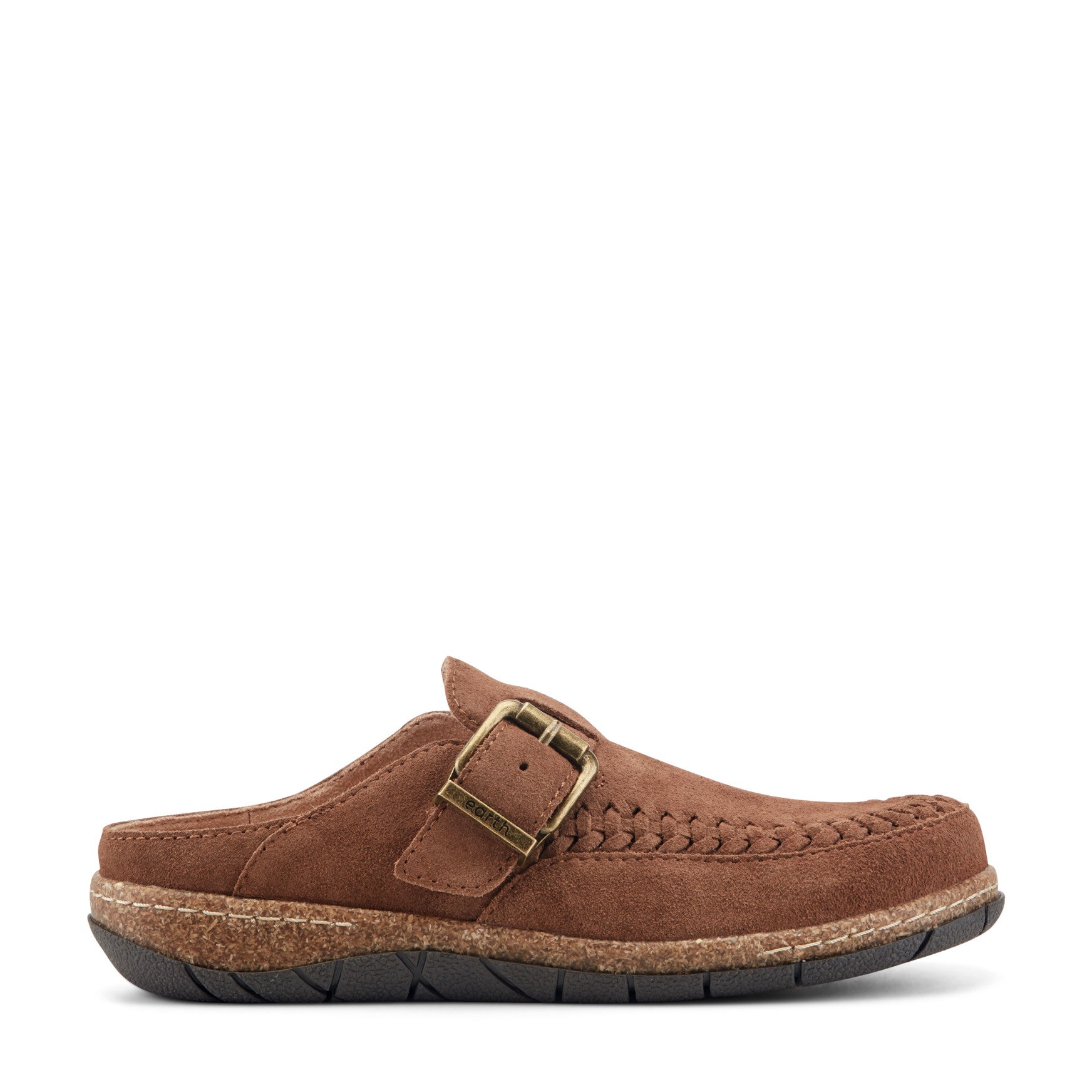Earth Shoes Eileen Braided Suede Clogs