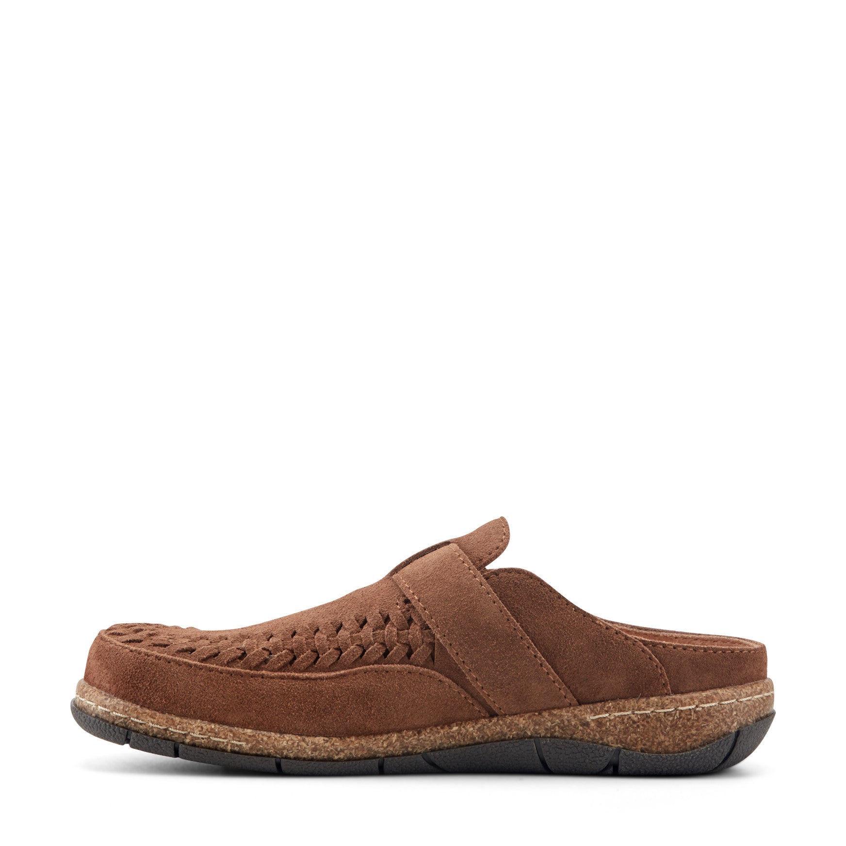 Earth Shoes Eileen Braided Suede Clogs