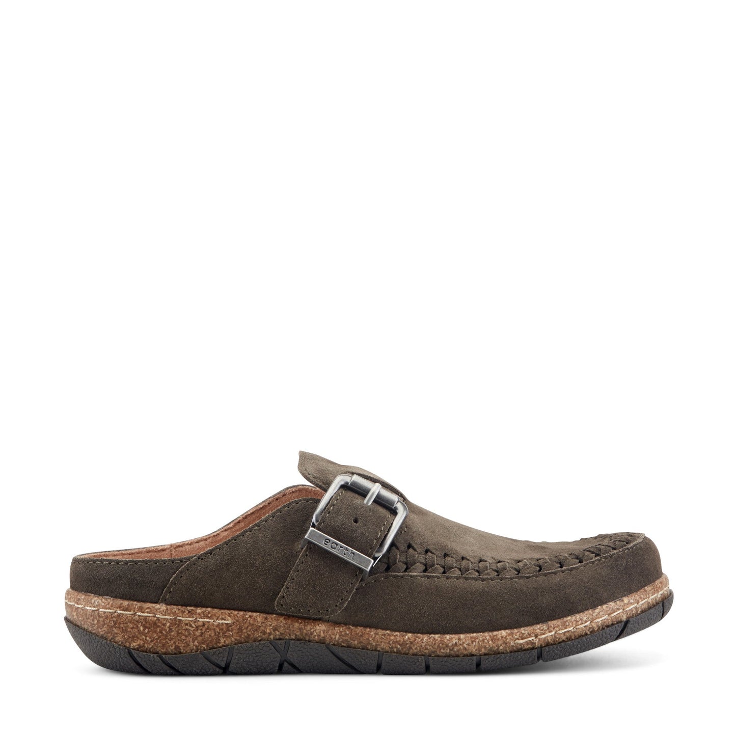 Earth Shoes Eileen Braided Suede Clogs
