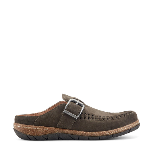 Earth Shoes Eileen Braided Suede Clogs