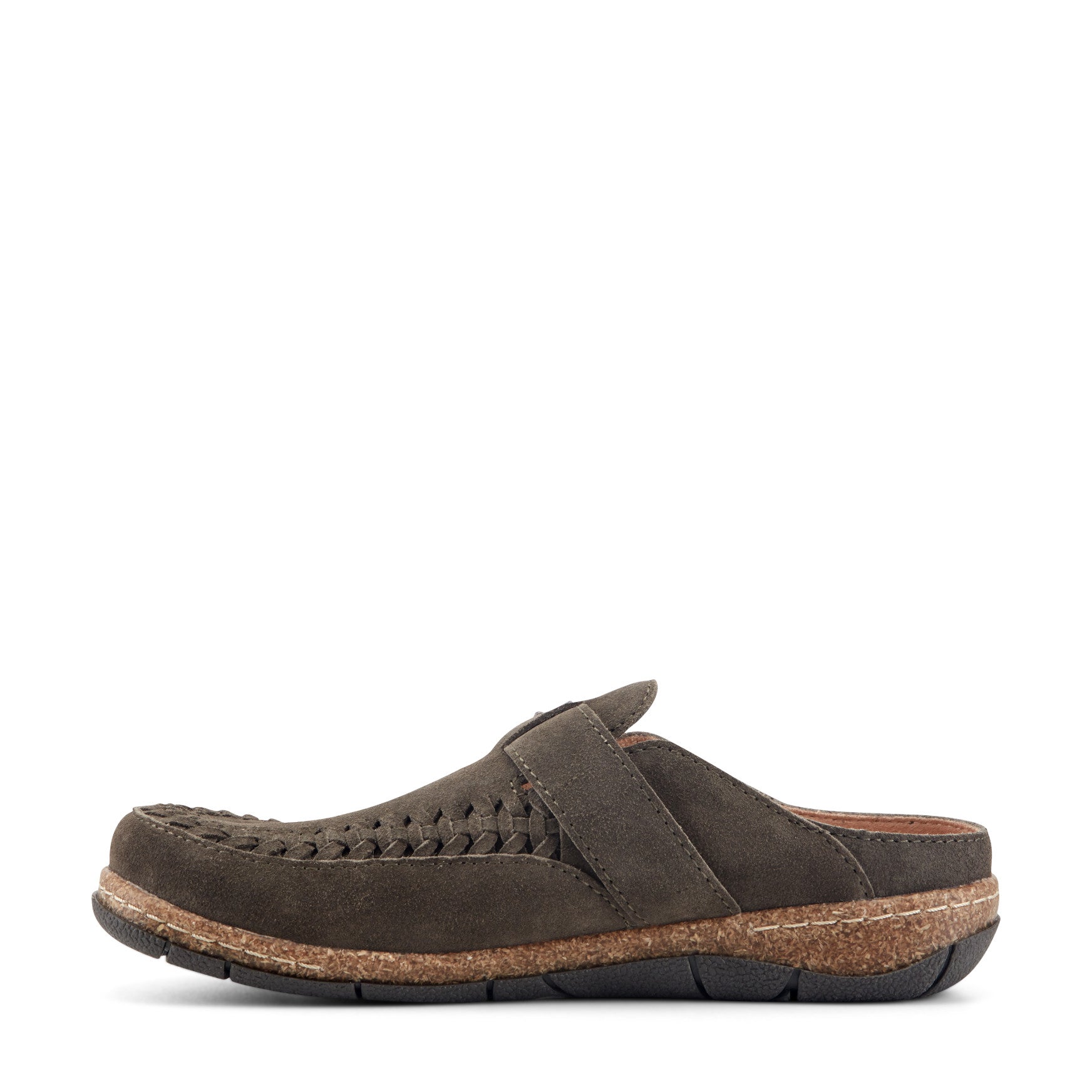 Earth Shoes Eileen Braided Suede Clogs